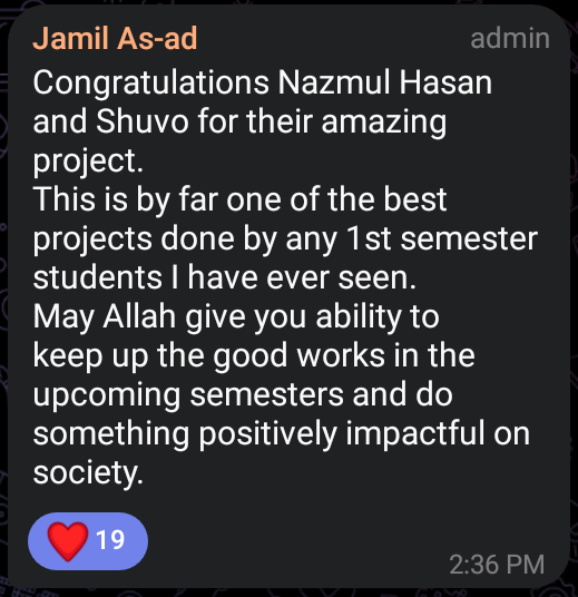 Teacher's Compliment